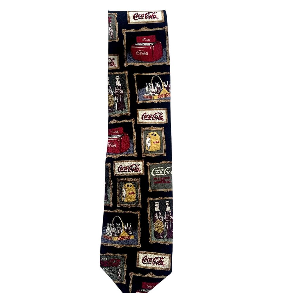Coca-Cola Vintage Advertising 100% Silk Neck Tie NWT Anthony's Licensed Coke